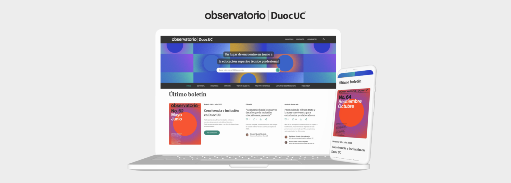 User-centered design for Duoc UC Observatory platform