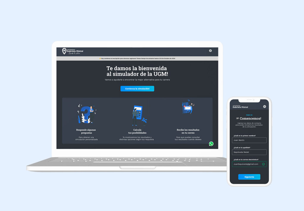 Simulador de la Universidad Gabriela Mistral